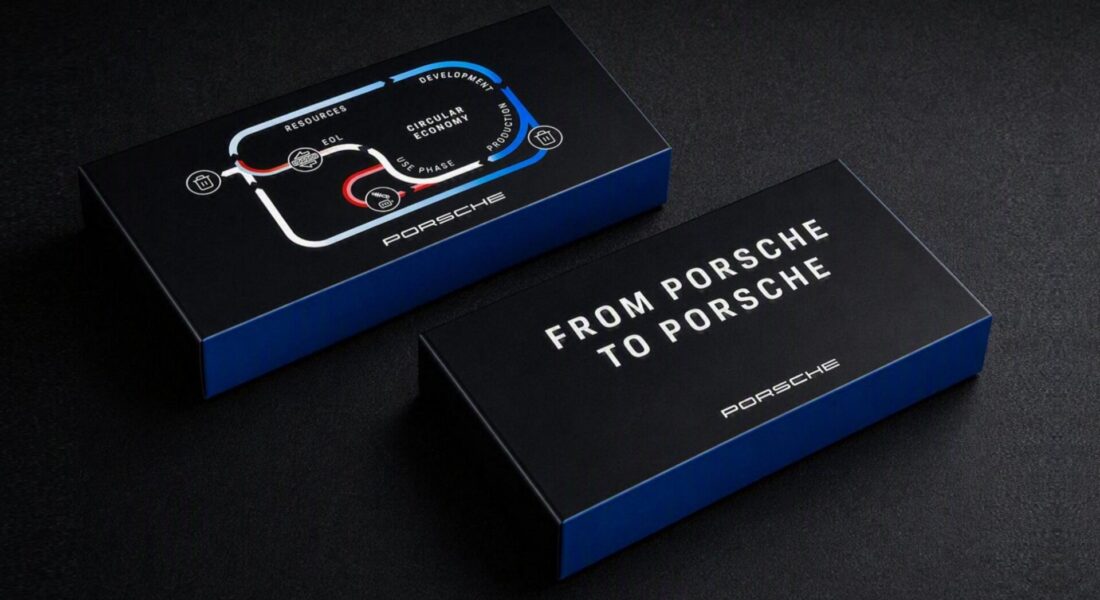Tlačová fotografia projektu recyklácie batérií Porsche